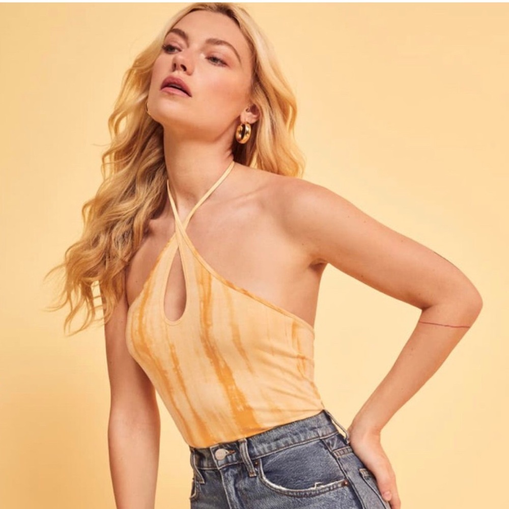 Reformation Helene Halter Top